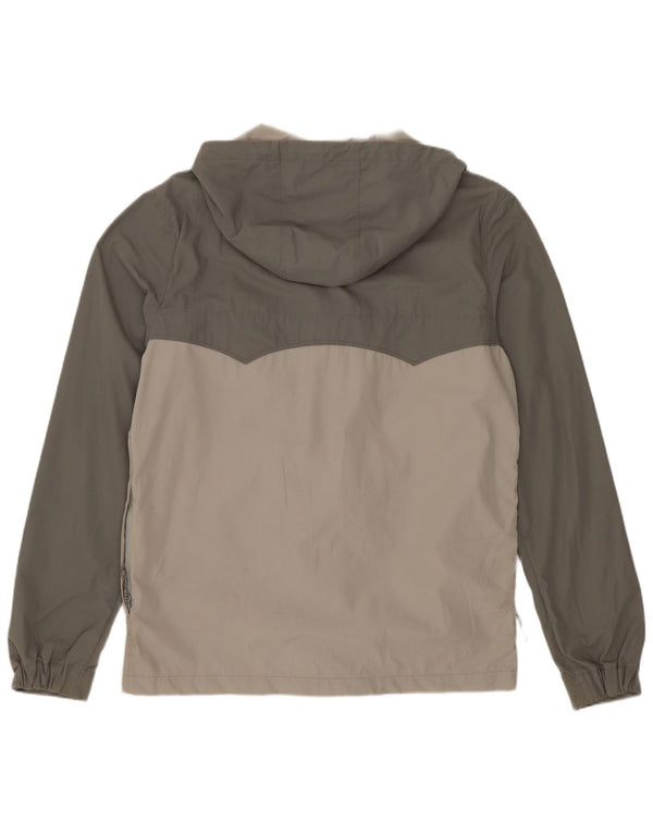 Levi's Chaqueta impermeable con capucha para hombre UK 38 Poliéster color block verde medio