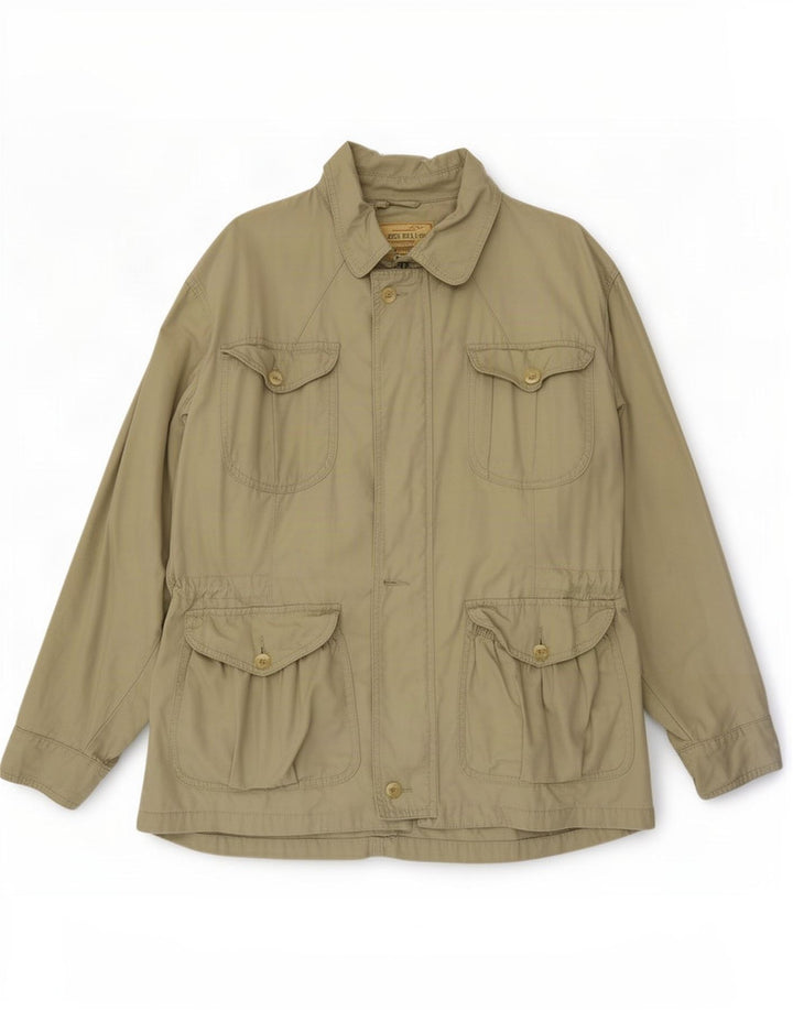 James Dillon Chaqueta utilitaria para hombre UK 38 Algodón beige medio
