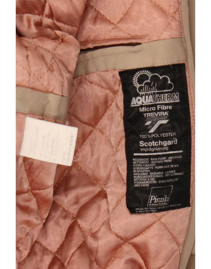 Chubasquero Trevira para mujer UK 46 Grande Poliéster beige