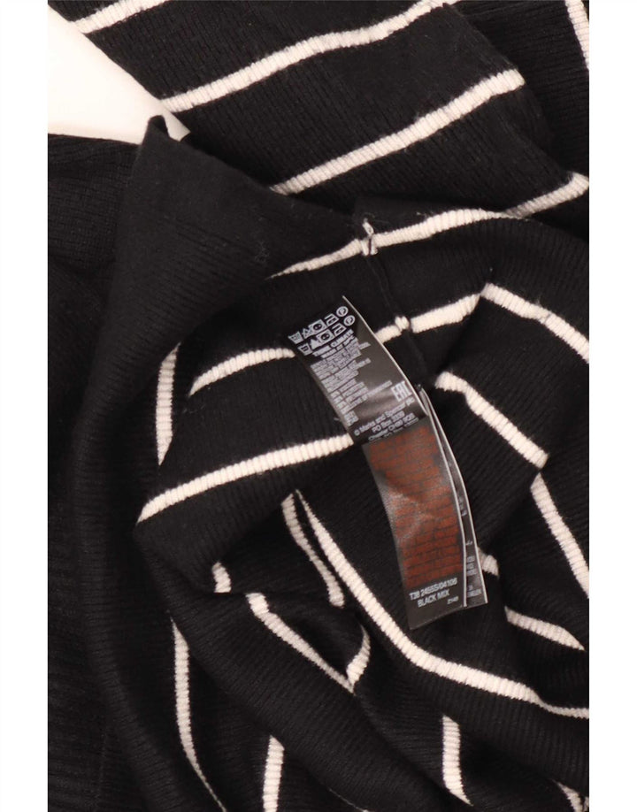 Marks & Spencer Jersey con cuello alto para mujer, talla 40, talla M, color negro