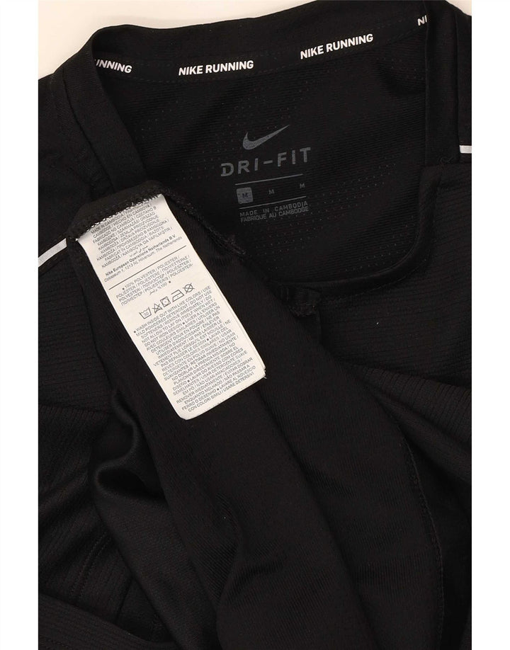 Nike Camiseta Dri Fit Graphic para Hombre Top Mediano Negro Poliéster