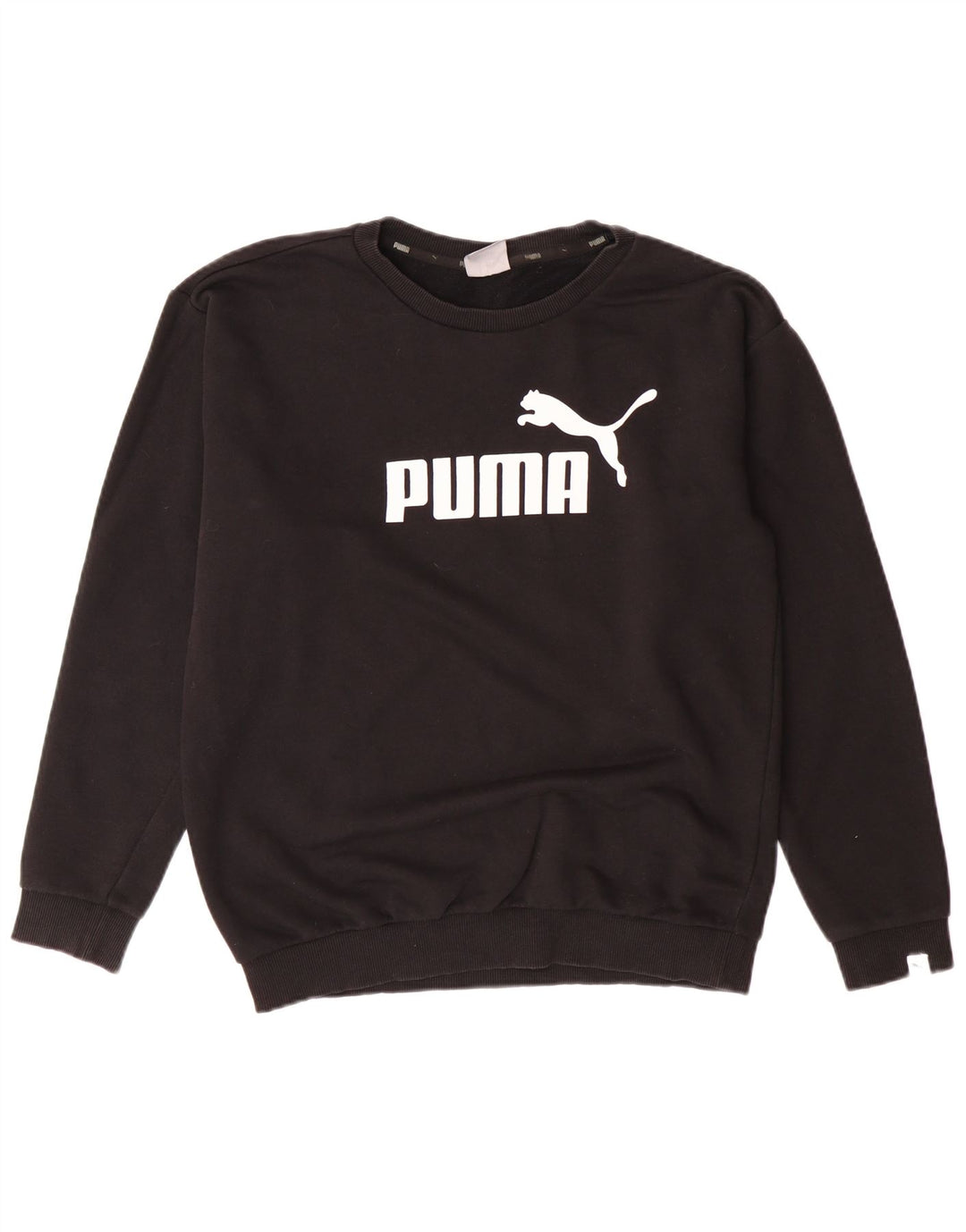 PUMA Sudadera con gráfico extragrande para mujer UK 10 Small Black