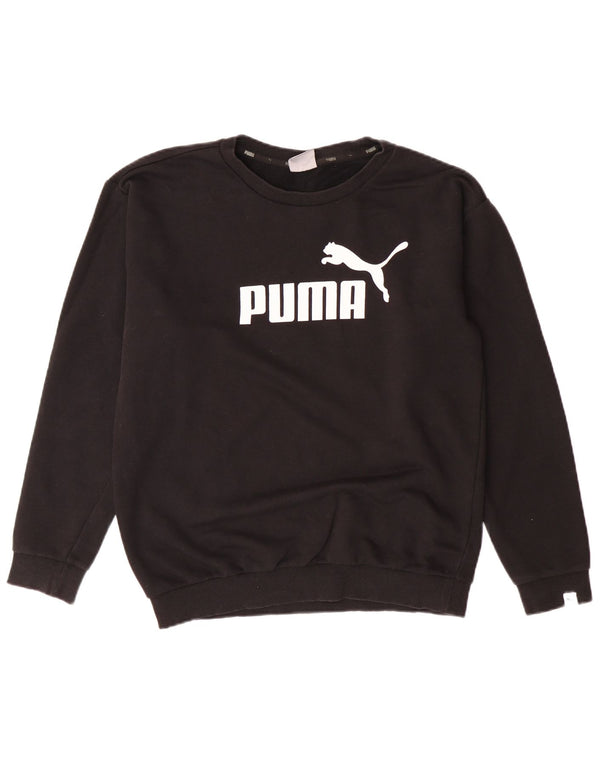 PUMA Sudadera con gráfico extragrande para mujer UK 10 Small Black
