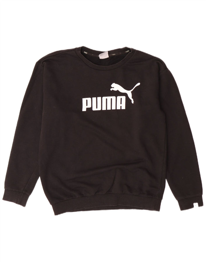 PUMA Sudadera con gráfico extragrande para mujer UK 10 Small Black