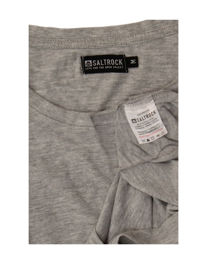 Camiseta Saltrock Hombre Top Algodón Gris Medio