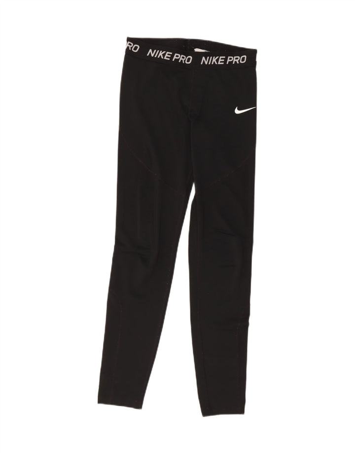 Nike Leggings gráficos para mujer UK 10 Small Poliéster negro