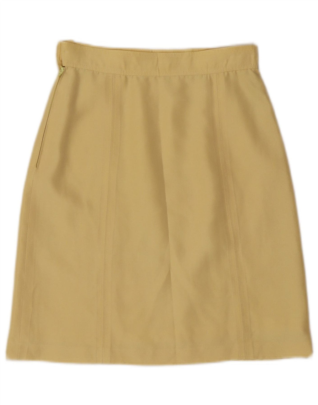 Falda recta vintage para mujer W26 pequeña amarilla