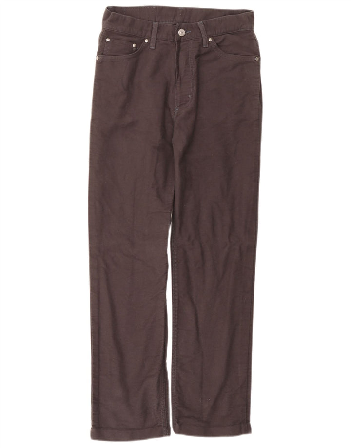 Pantalones Casuales Rectos Mujer Carrera W28 L29 Gris