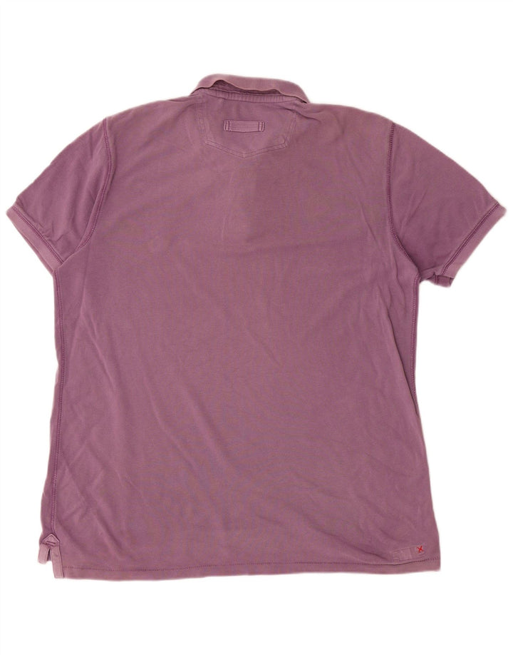 Polo de hombre Fat Face de algodón morado grande