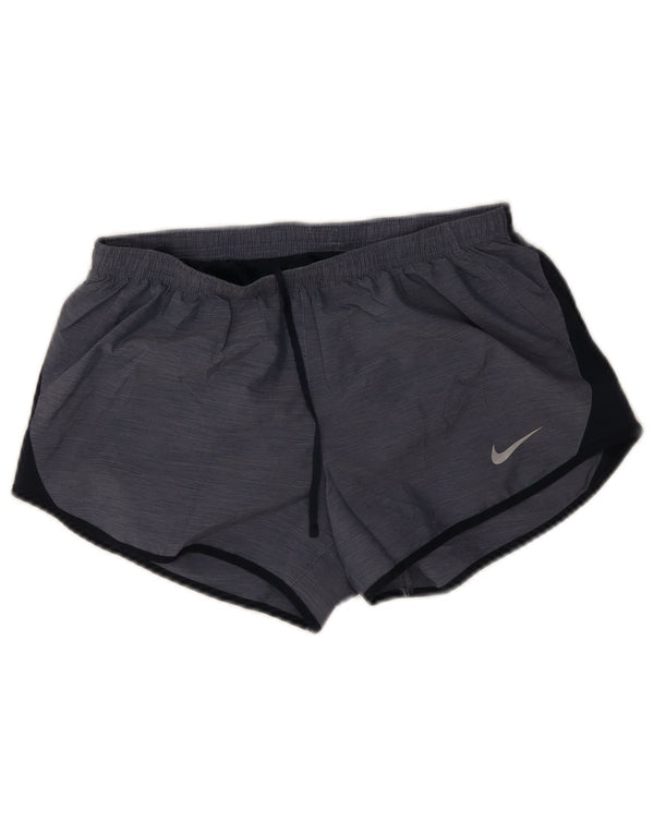 Nike - Pantalones cortos deportivos Dri Fit para mujer, talla 40, talla mediana, color azul marino