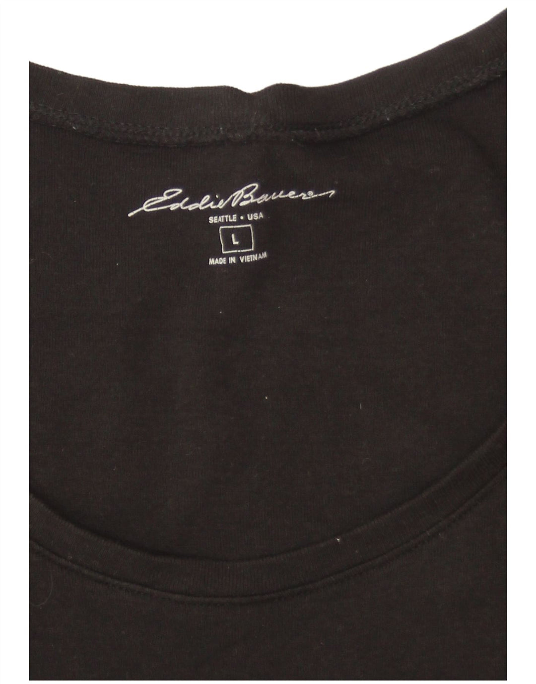 EDDIE BAUER Camiseta para mujer Top UK 46 Large Black