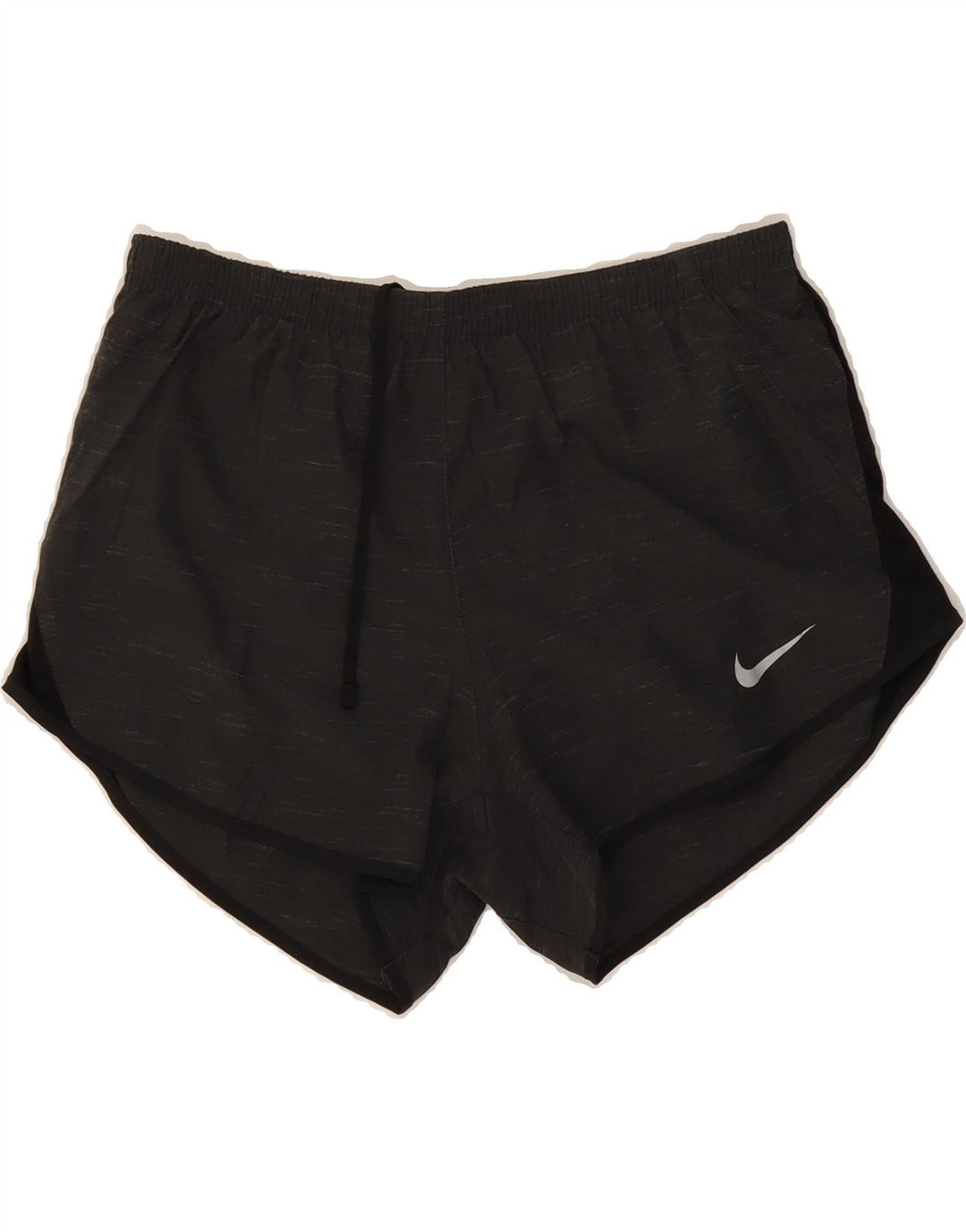 NIKE Womens Dri Fit Sport Shorts UK 10 Small Grey Flecked Polyester Vintage Nike and Second-Hand Nike from Messina Hembry 