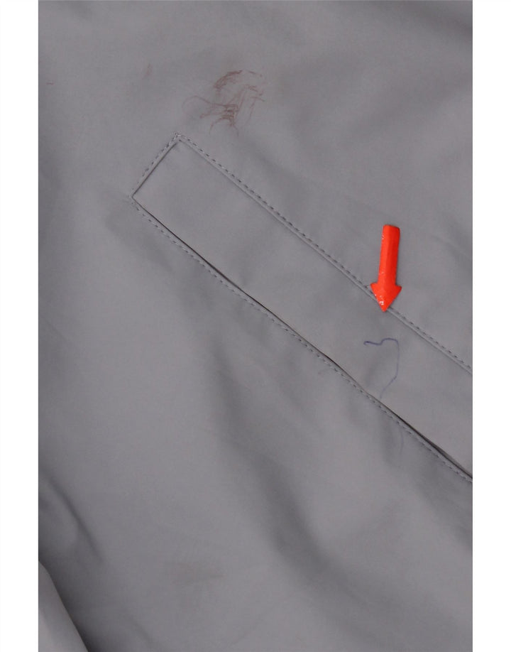 Zara Hombre Cazadora Bomber ES 38 Poliéster Gris Medio