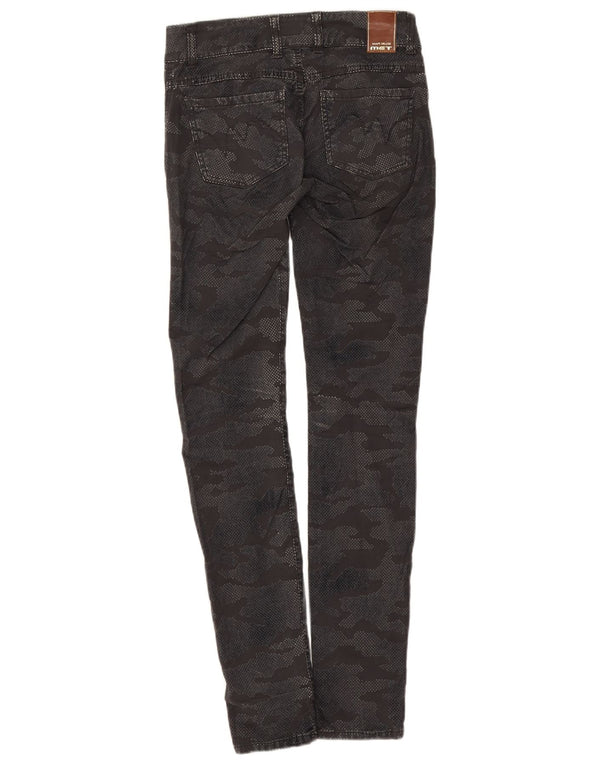 Vaqueros pitillo para mujer MET W26 L30 Algodón de camuflaje gris