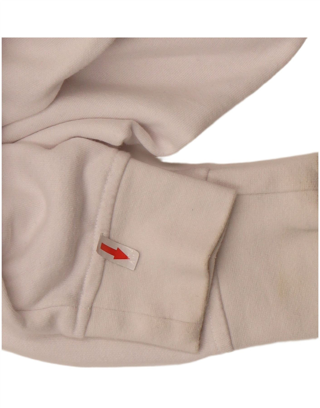 KAPPA Hombre Sudadera Gráfica Jumper Medium Blanco Algodón