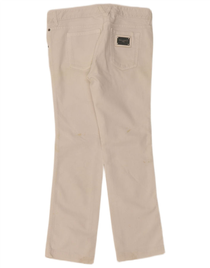 Dolce & Gabbana Vaqueros Rectos Mujer W32 L30 Blanco