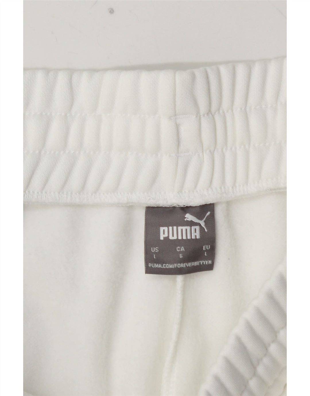 PUMA Pantalones de chándal con estampado gráfico Joggers Large White Colorblock