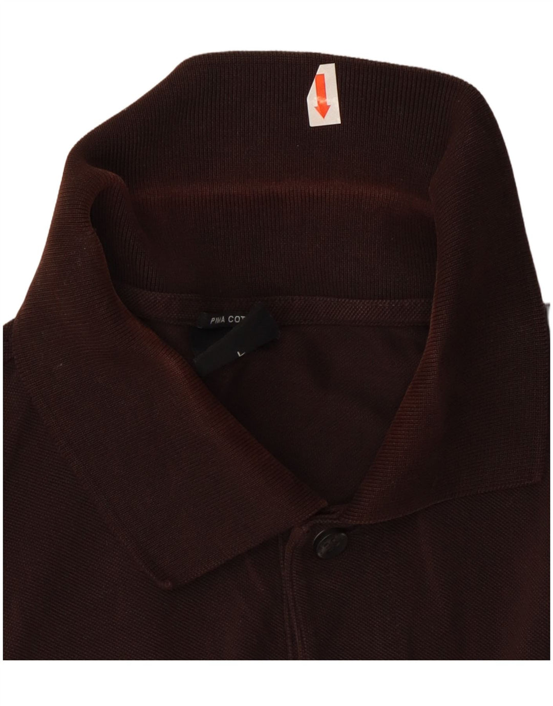 Hugo Boss Polo para hombre de algodón marrón grande