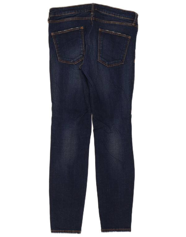 Zara Vaqueros pitillo para mujer EU 42 Large W32 L28 Azul