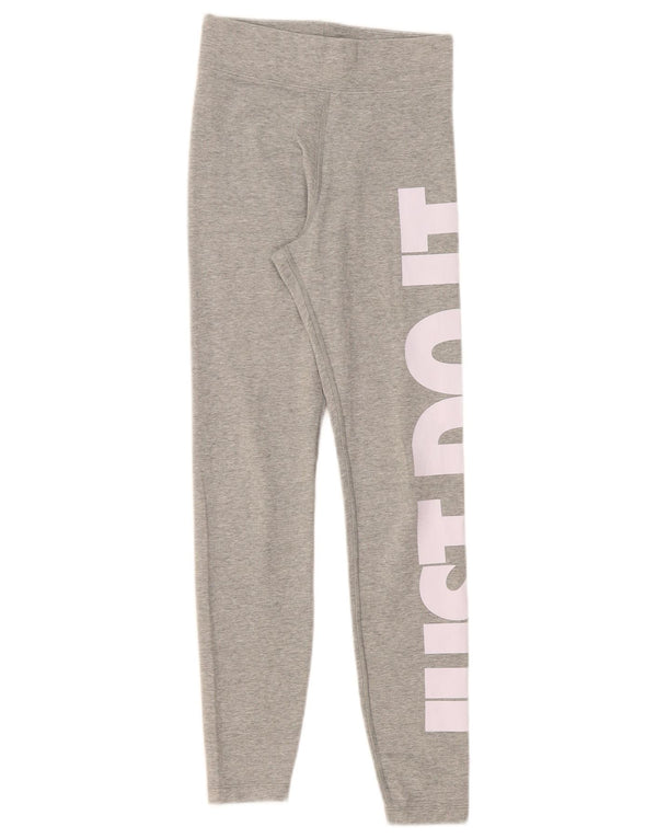 Nike Leggings gráficos para mujer UK 4 XS Gris Algodón
