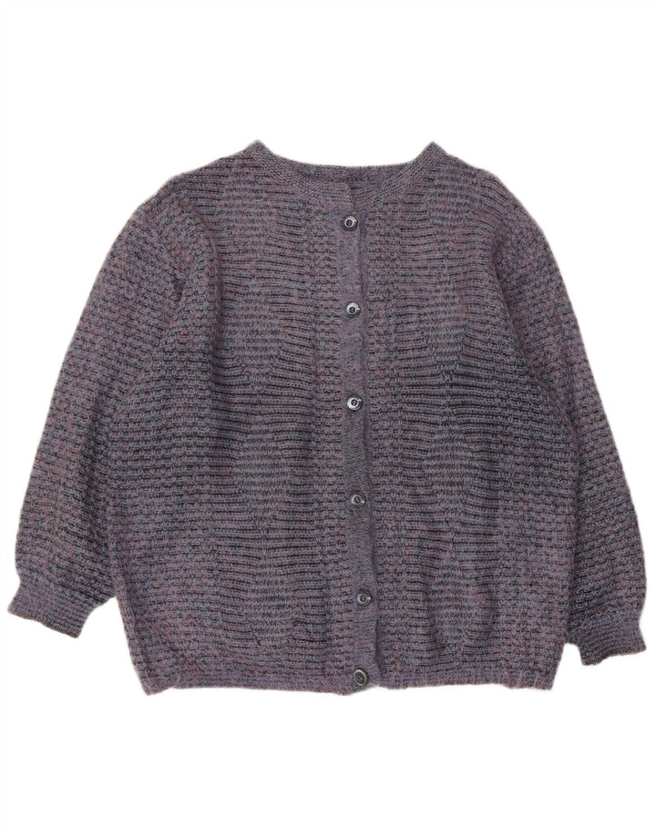 Vintage mujer Cardigan suéter Reino Unido 16 azul grande