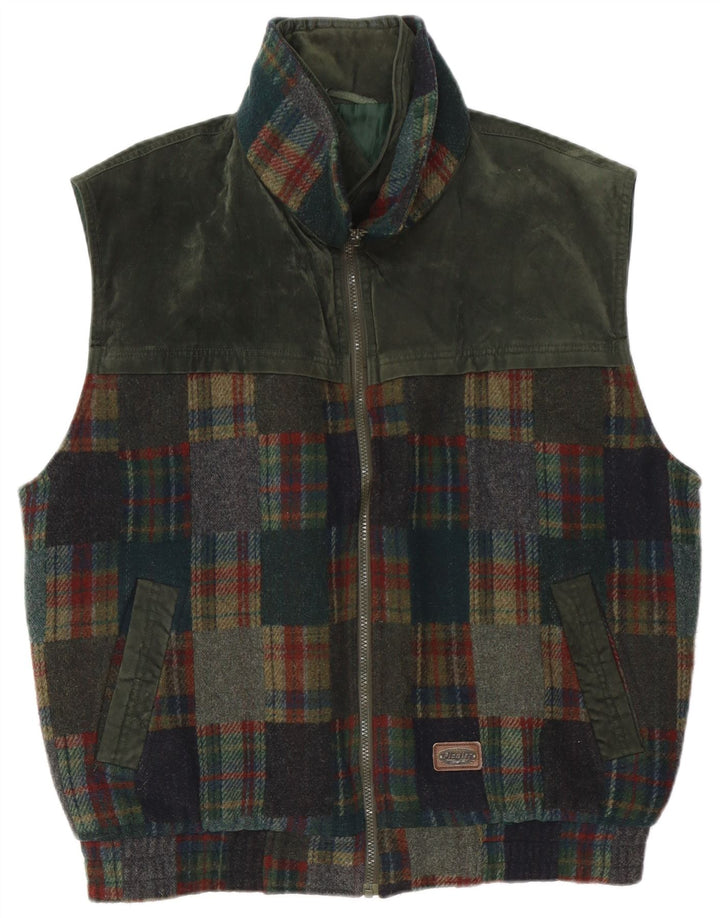 Chaleco Pionier para hombre UK 42 XL Caqui Patchwork