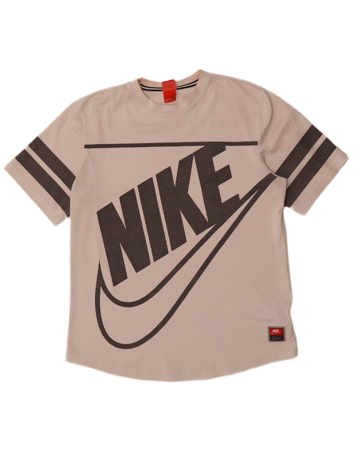Nike - Camiseta gráfica para hombre, talla grande, poliéster blanco
