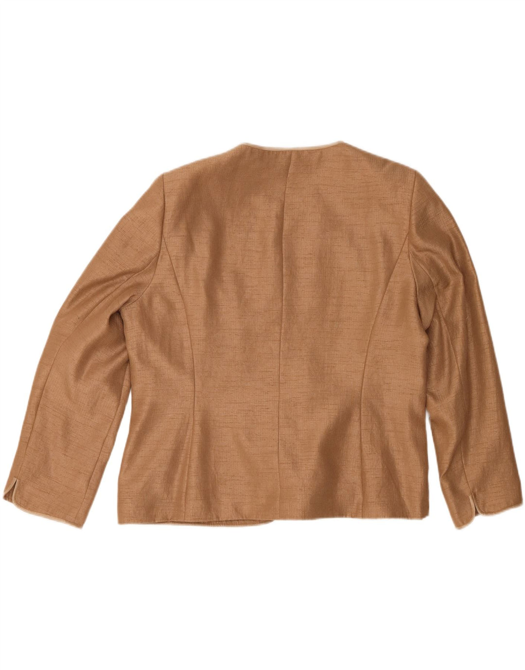 Jacques Vert Chaqueta tipo blazer con 1 botón para mujer UK 22 3XL Poliéster beige