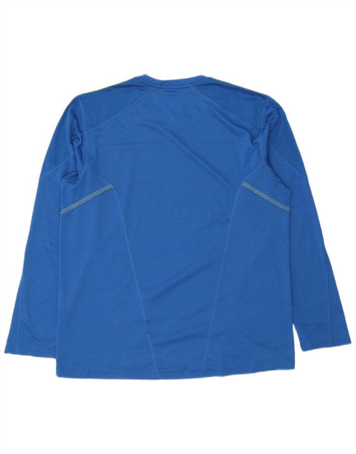 Adidas Hombre Top Manga Larga XL Azul Poliéster