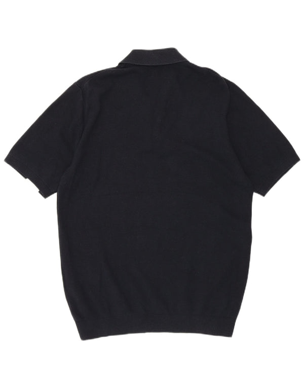 Polo Reiss para hombre de algodón color block en azul marino medio