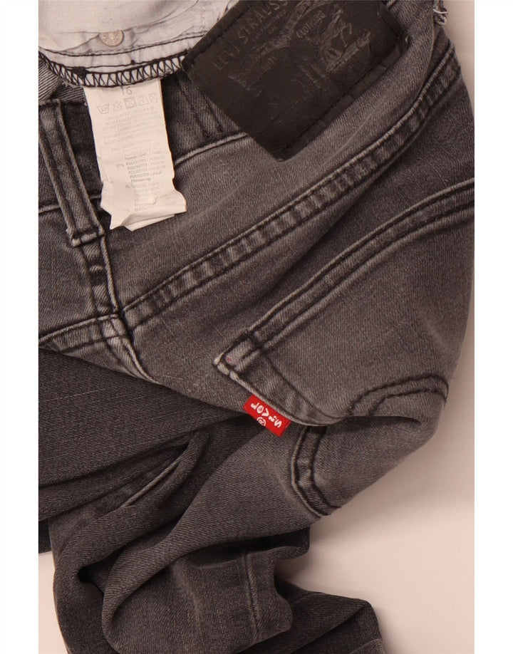LEVI'S Vaqueros pitillo 510 para niña 15-16 años W28 L31 Algodón gris