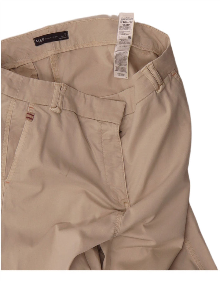 Marks & Spencer Pantalones chinos para mujer UK 14 Medium W30 L27 Algodón beige