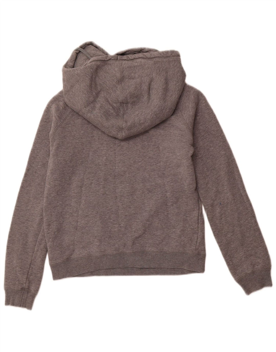 NIKE Sudadera con capucha gráfica para mujer UK 10 Small Grey Cotton