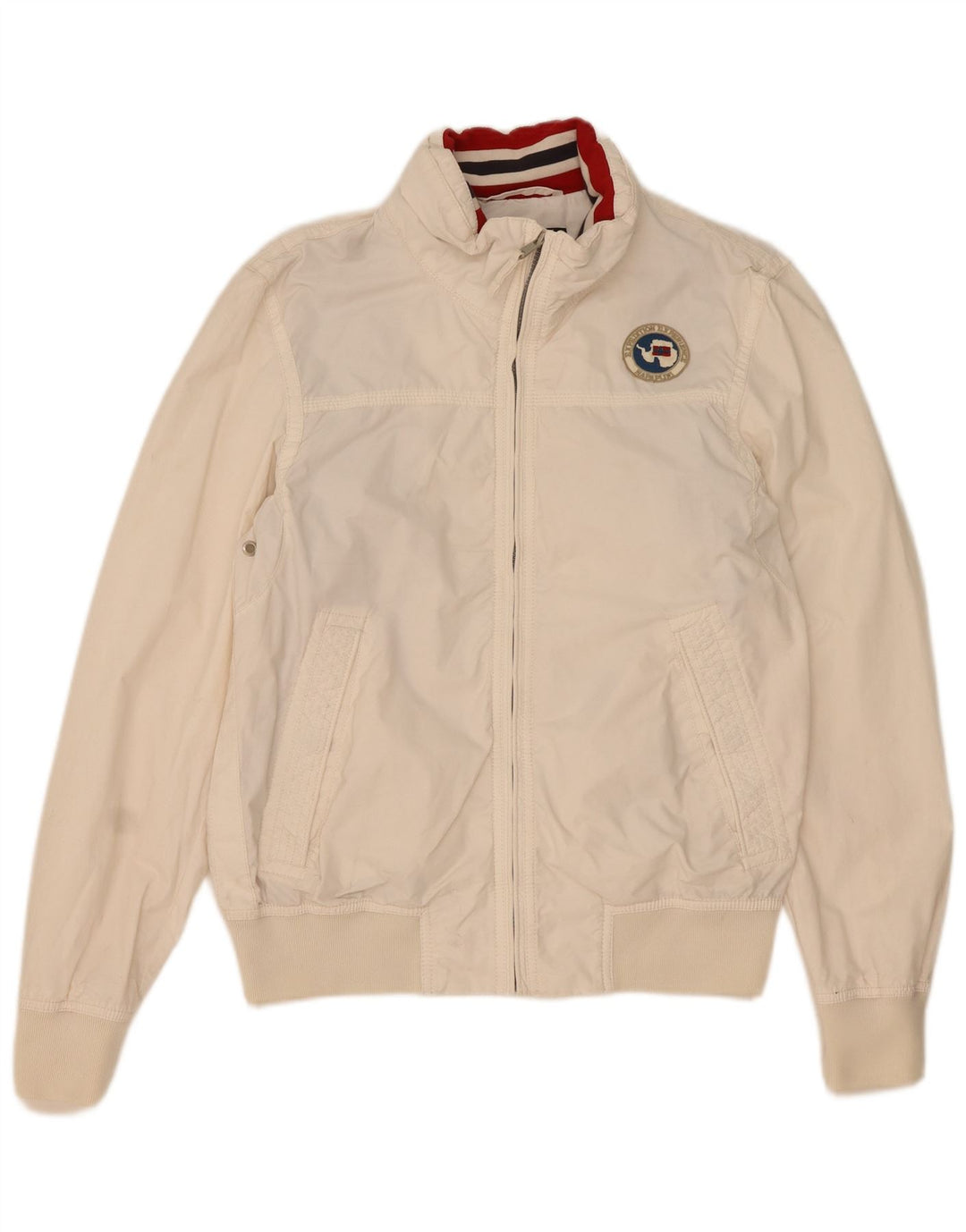 NAPAPIJRI Chaqueta bomber para hombre UK 38 Mediana Algodón blanco