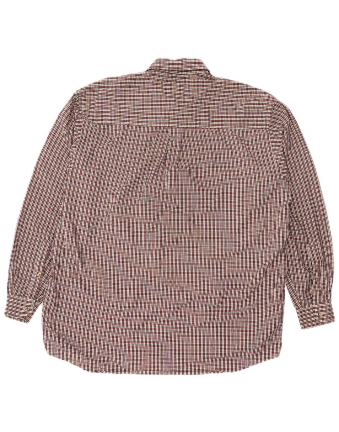 Camisa de franela Rohan para hombre Poliéster a cuadros rojos grandes