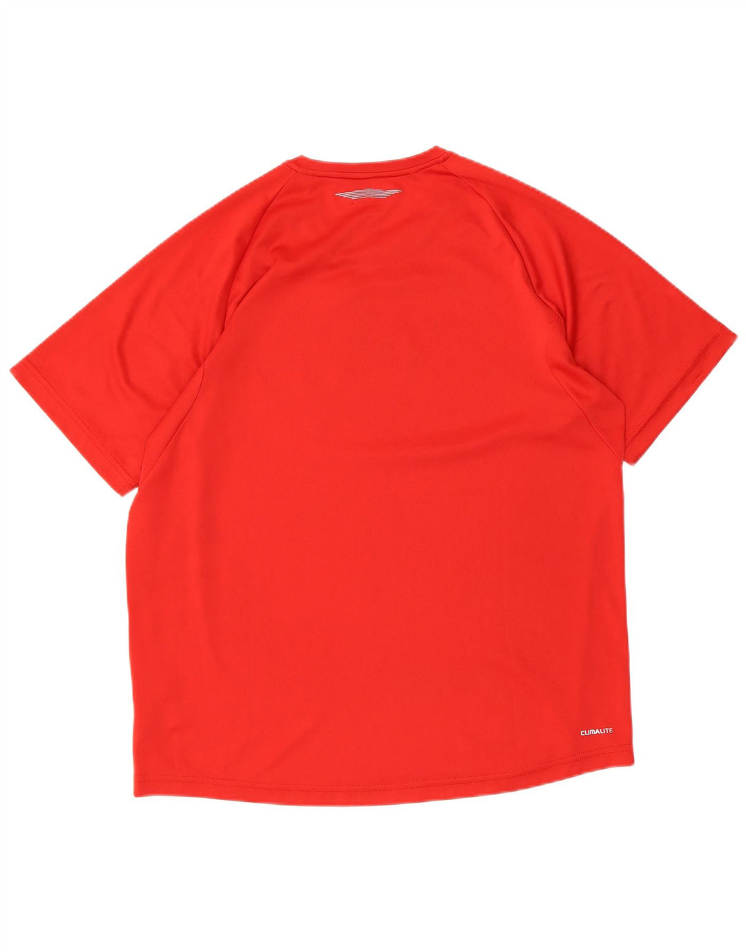 ADIDAS Camiseta gráfica Climalite para hombre Top grande poliéster rojo