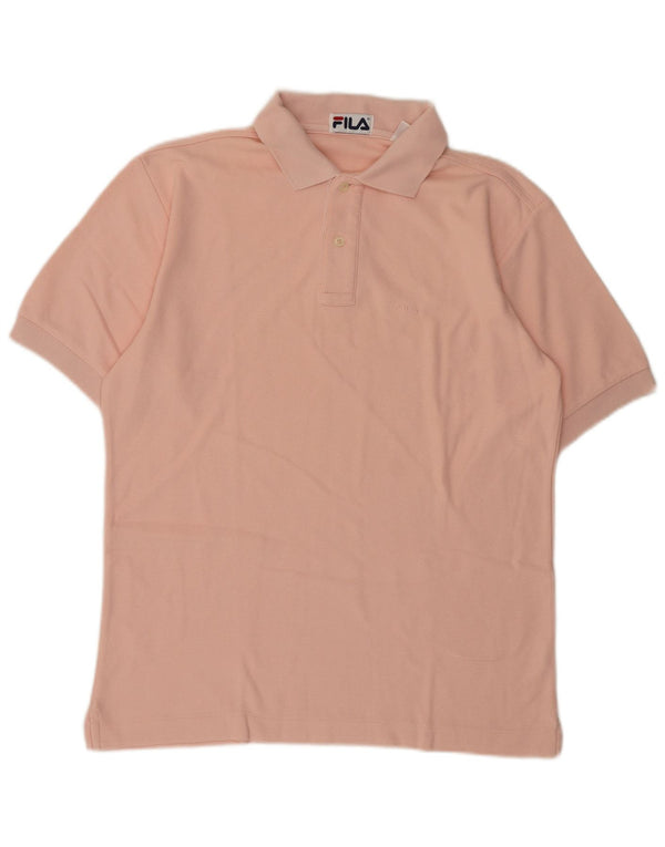 Fila Polo Hombre IT 46 Pequeño Algodón Rosa