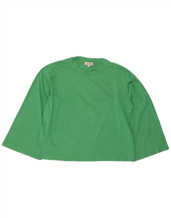 Cos Top Mujer Manga Larga UK 14 Algodón Verde Medio