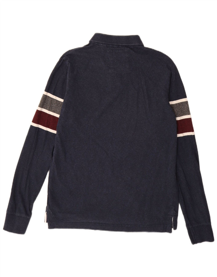 Superdry Polo De Rugby Con Gráfico De Algodón Color Block En Azul Marino Grande