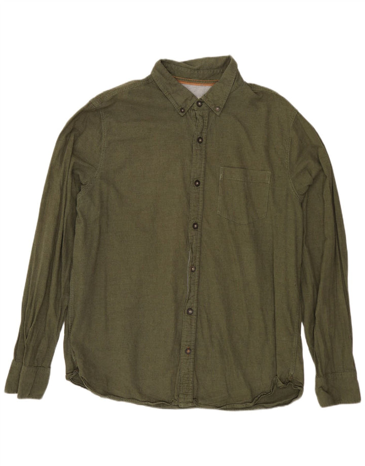 FAT FACE Camisa para Hombre Grande Caqui Algodón