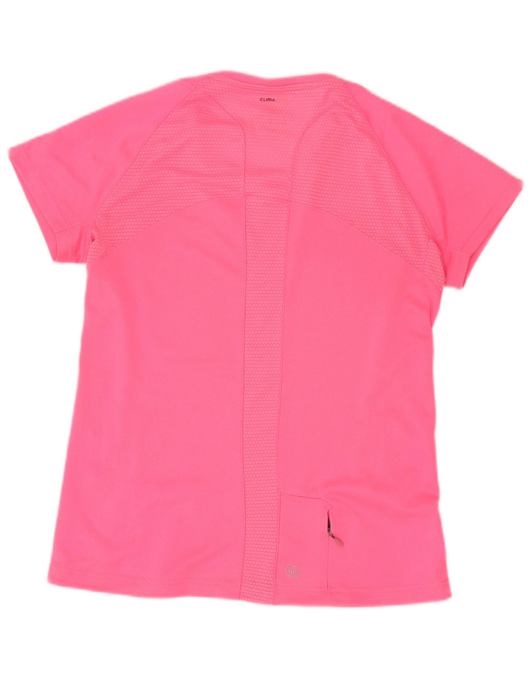 Adidas Mujer Climacool Camiseta Top UK 12 Medio Rosa Poliéster