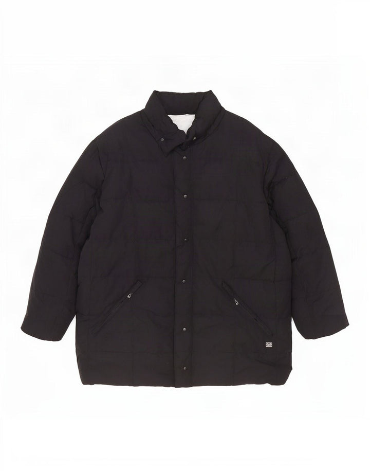 Sergio Tacchini Abrigo acolchado extragrande para mujer UK 40 XL Poliéster negro