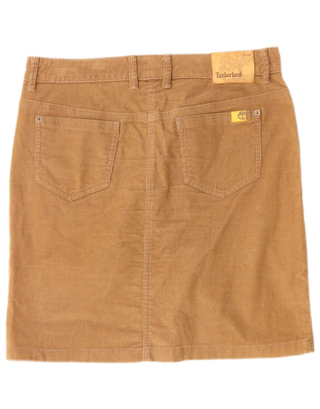 Falda De Pana Timberland Mujer W29 Algodón Beige Medio