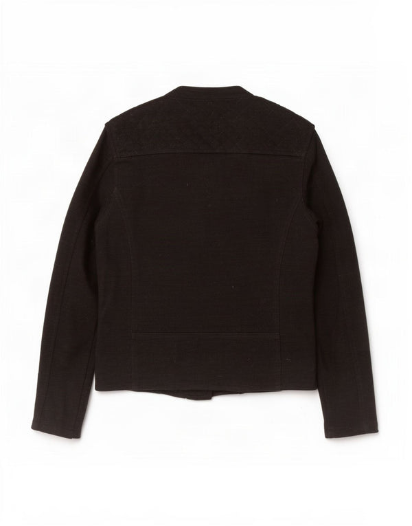 Marks & Spencer Chaqueta Racer para Mujer UK 8 Small Algodón Negro