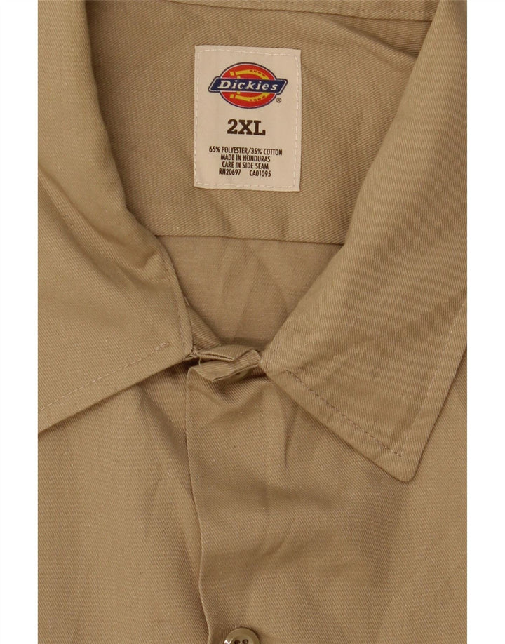Camisa Dickies Hombre 2XL Marrón Poliéster