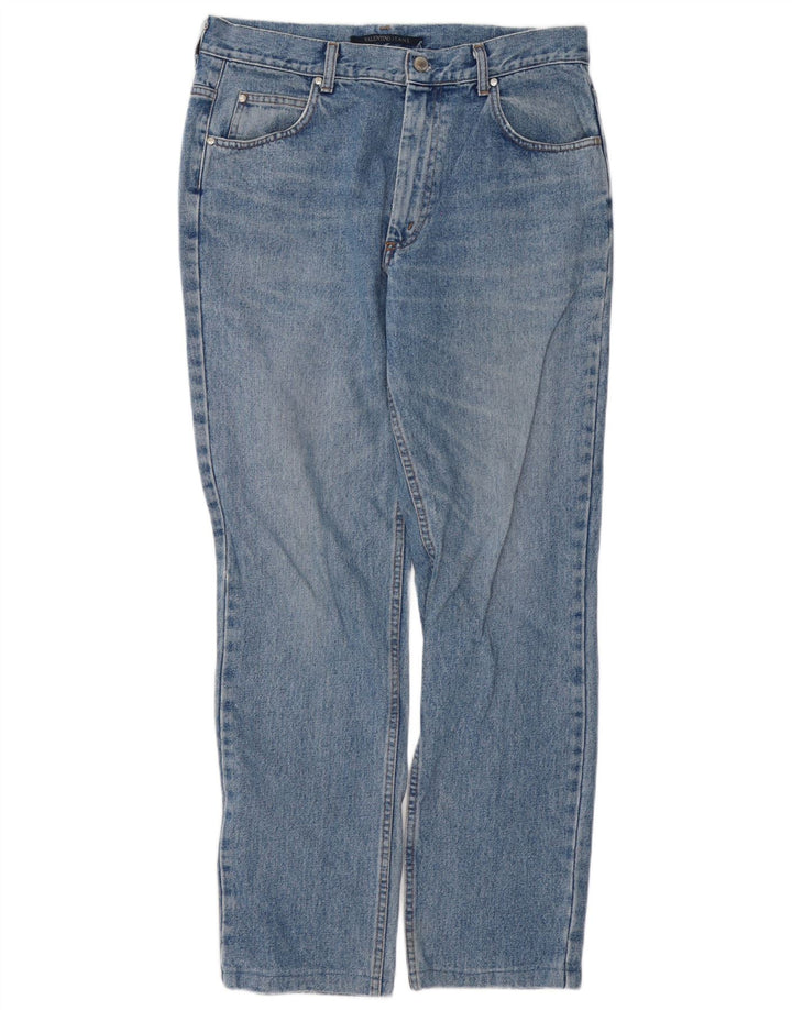 VALENTINO Vaqueros Rectos Hombre W34 L31 Algodón Azul