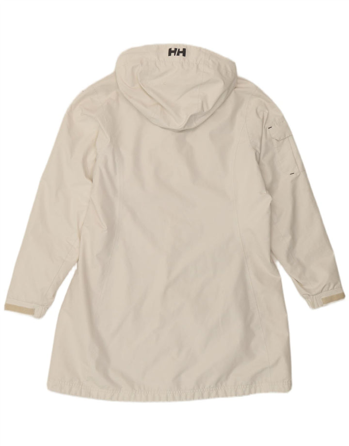 Helly Hansen Chubasquero con capucha para mujer Reino Unido 46 Grande Blanco