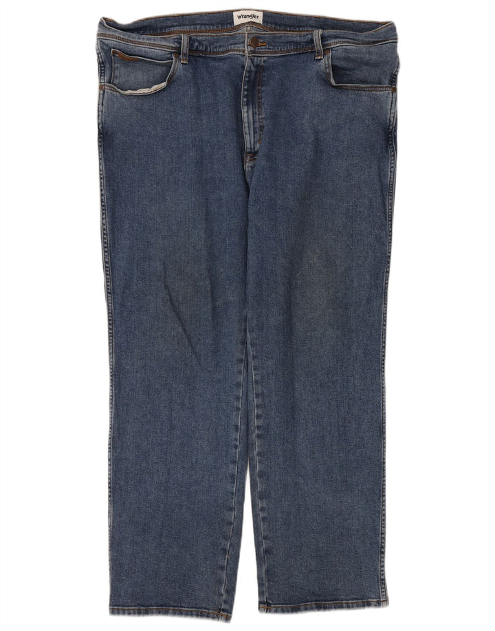 Wrangler Vaqueros rectos Texas para hombre W44 L30 Algodón azul