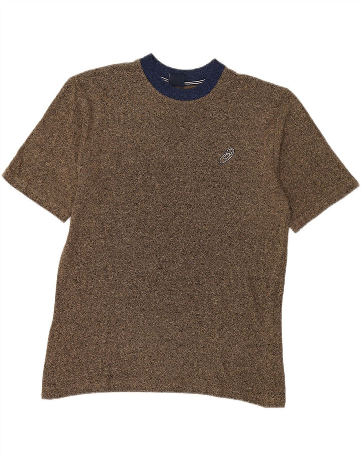 ASICS - Camiseta para hombre, talla grande, color marrón, algodón