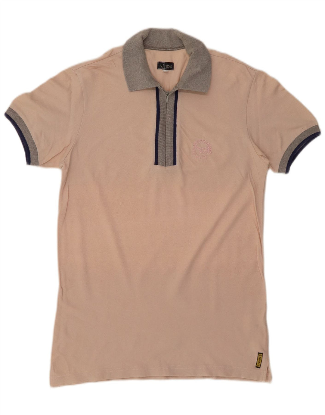 ARMANI JEANS Polo Hombre Algodón Rosa Medio